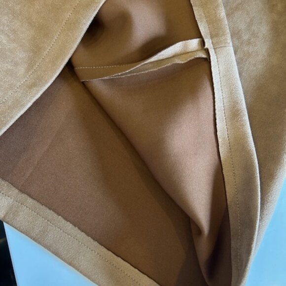 Tan faux suede mini skirt - Medium - Picture 4 of 4